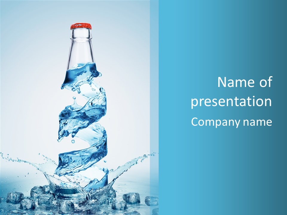 White Water Splash PowerPoint Template