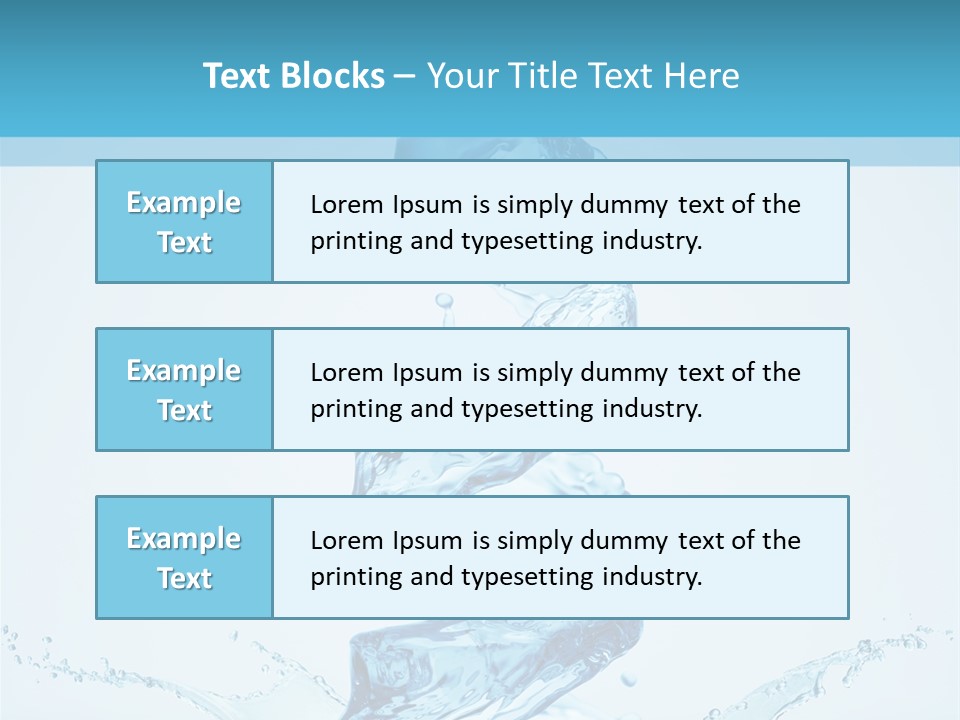 White Water Splash PowerPoint Template