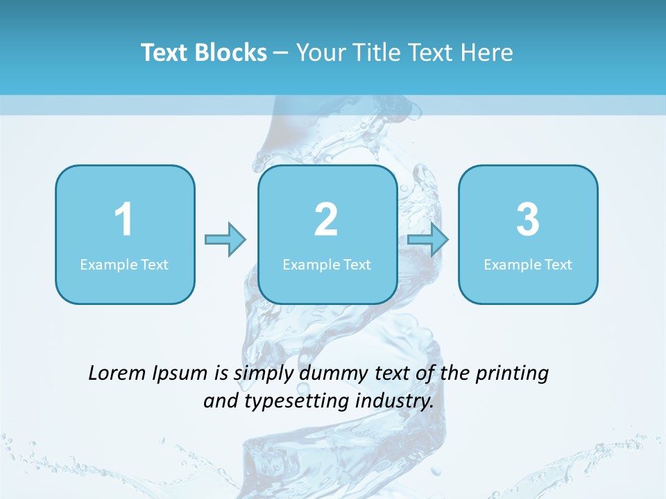 White Water Splash PowerPoint Template