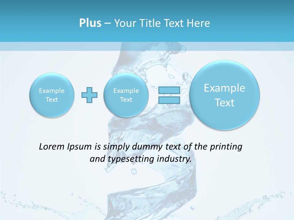 White Water Splash PowerPoint Template