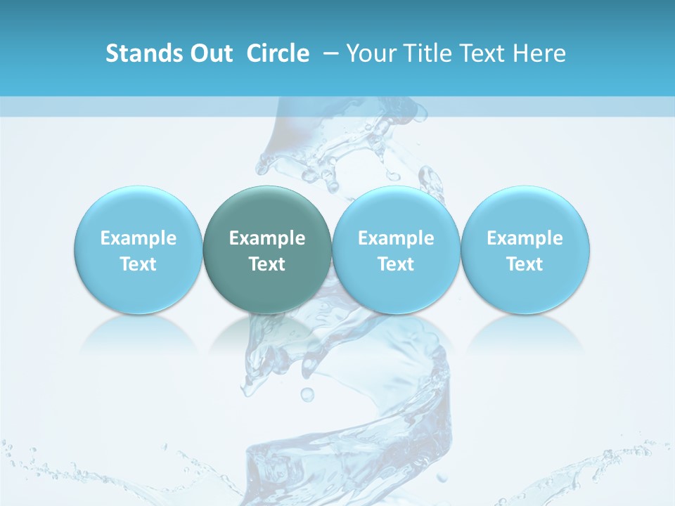 White Water Splash PowerPoint Template