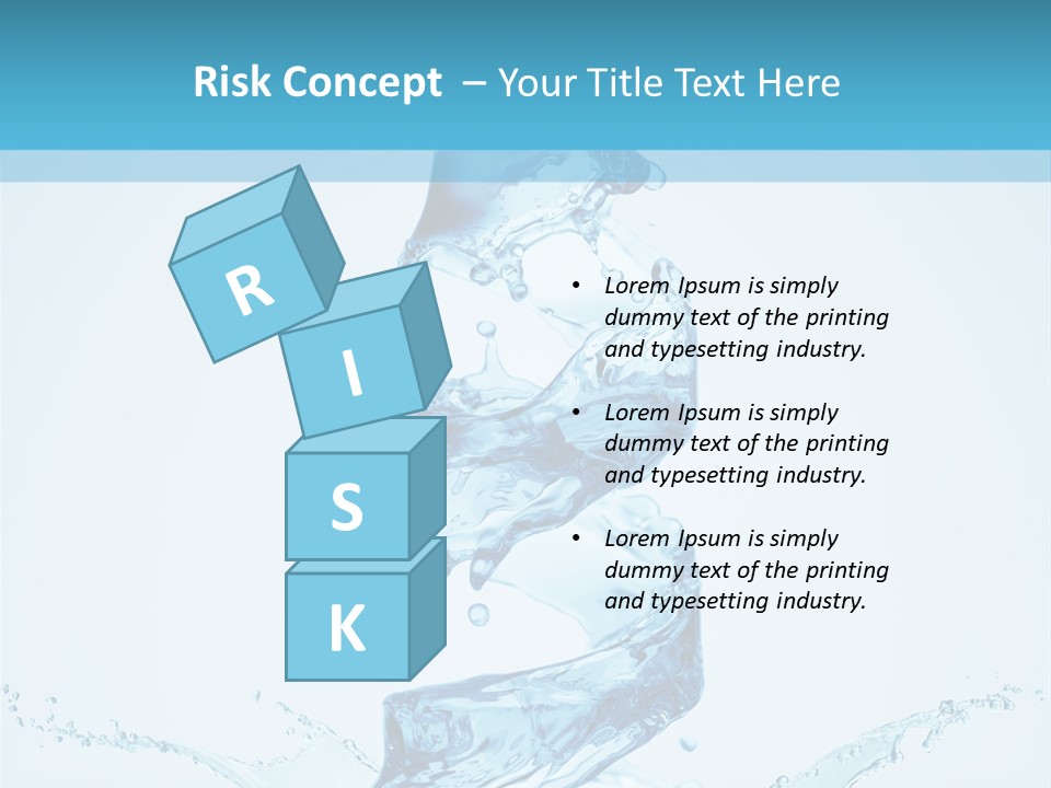 White Water Splash PowerPoint Template