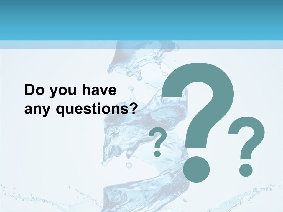 White Water Splash PowerPoint Template