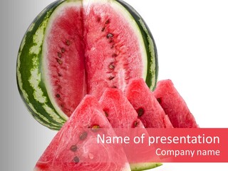 White Portion Raw PowerPoint Template