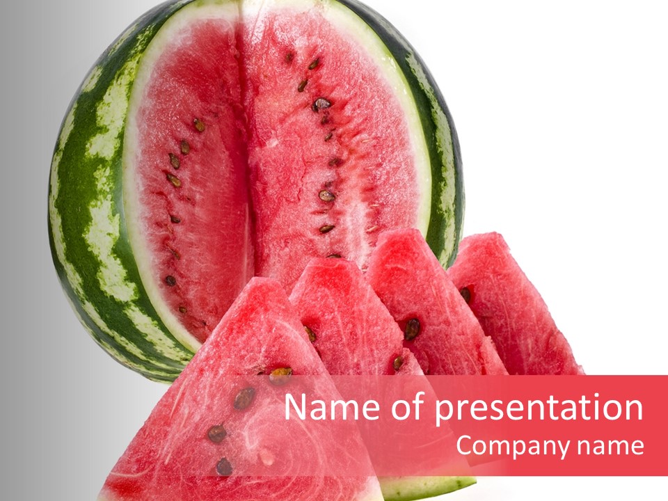 White Portion Raw PowerPoint Template