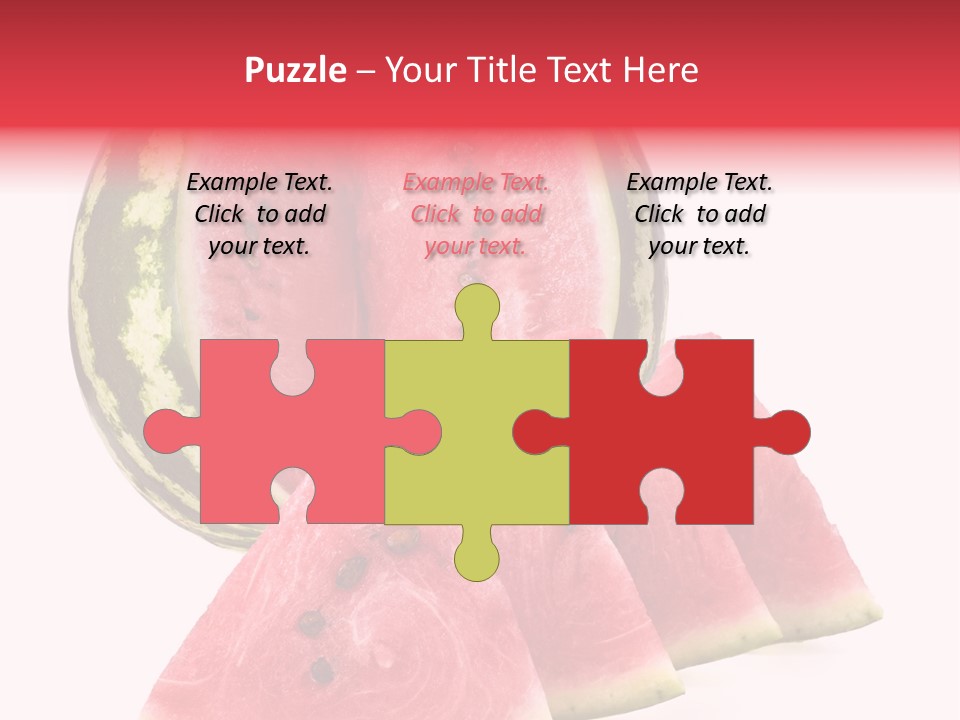 White Portion Raw PowerPoint Template