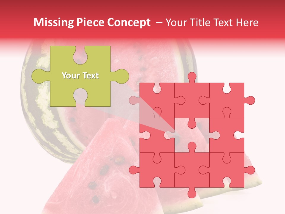 White Portion Raw PowerPoint Template