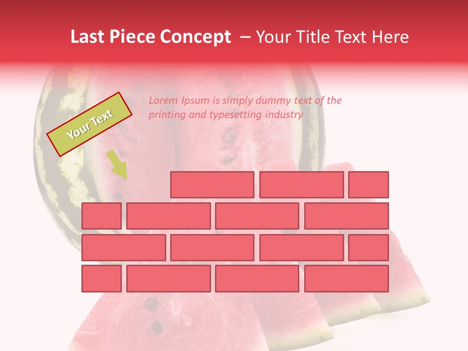 White Portion Raw PowerPoint Template