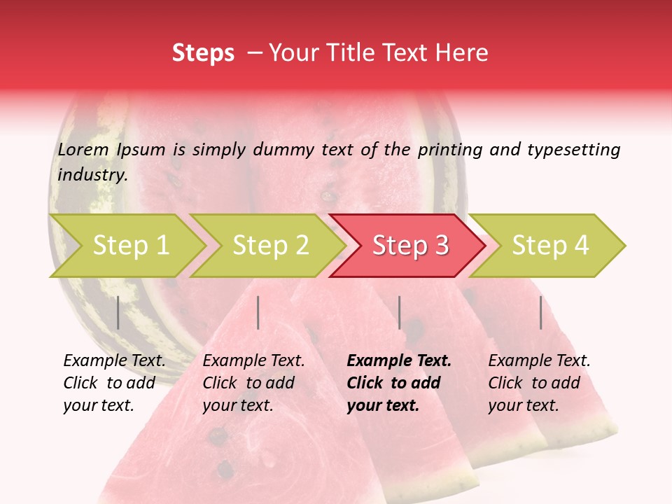 White Portion Raw PowerPoint Template
