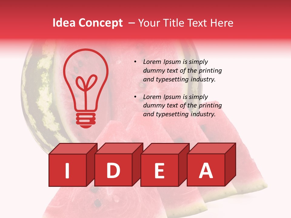 White Portion Raw PowerPoint Template