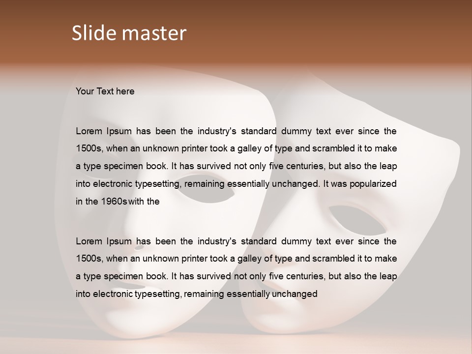 Folded Actor Cheerful PowerPoint Template