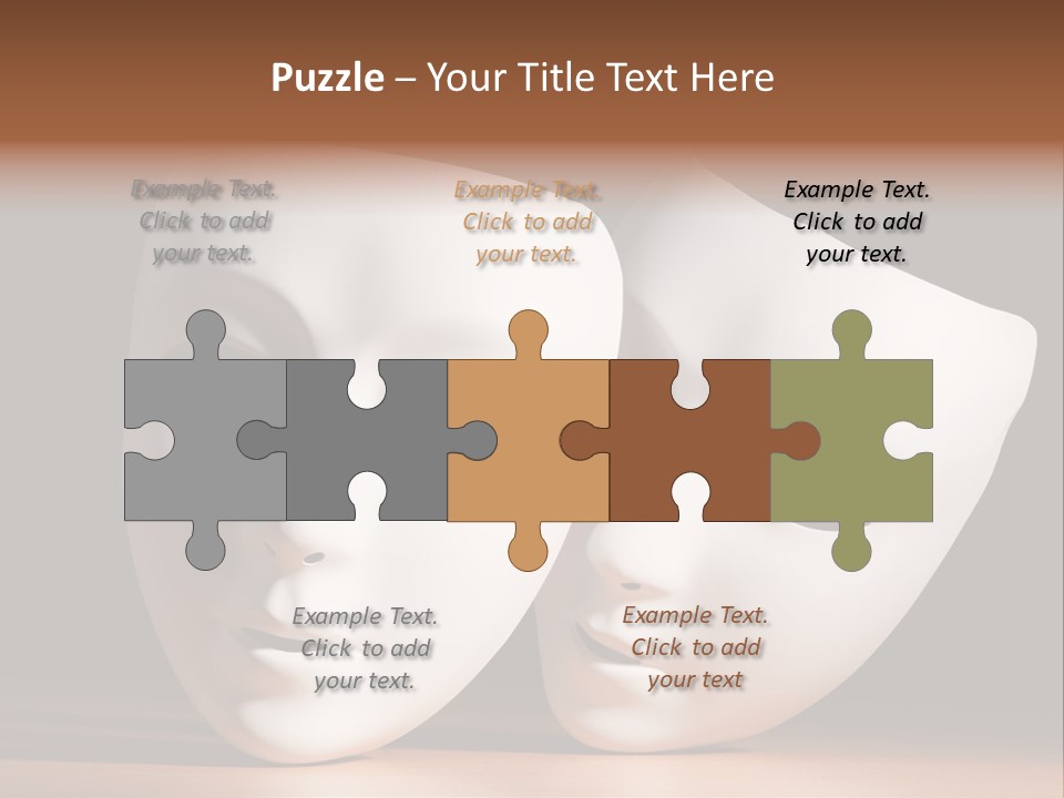 Folded Actor Cheerful PowerPoint Template