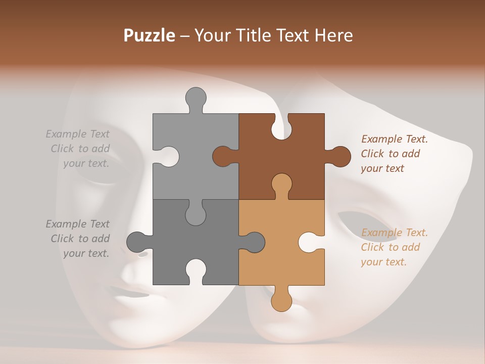 Folded Actor Cheerful PowerPoint Template