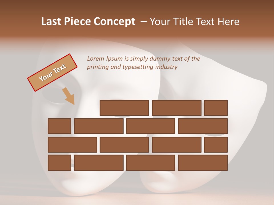 Folded Actor Cheerful PowerPoint Template