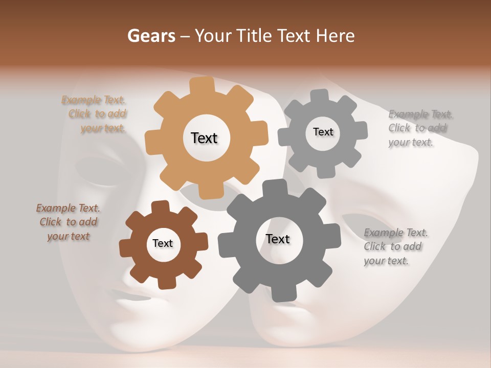 Folded Actor Cheerful PowerPoint Template