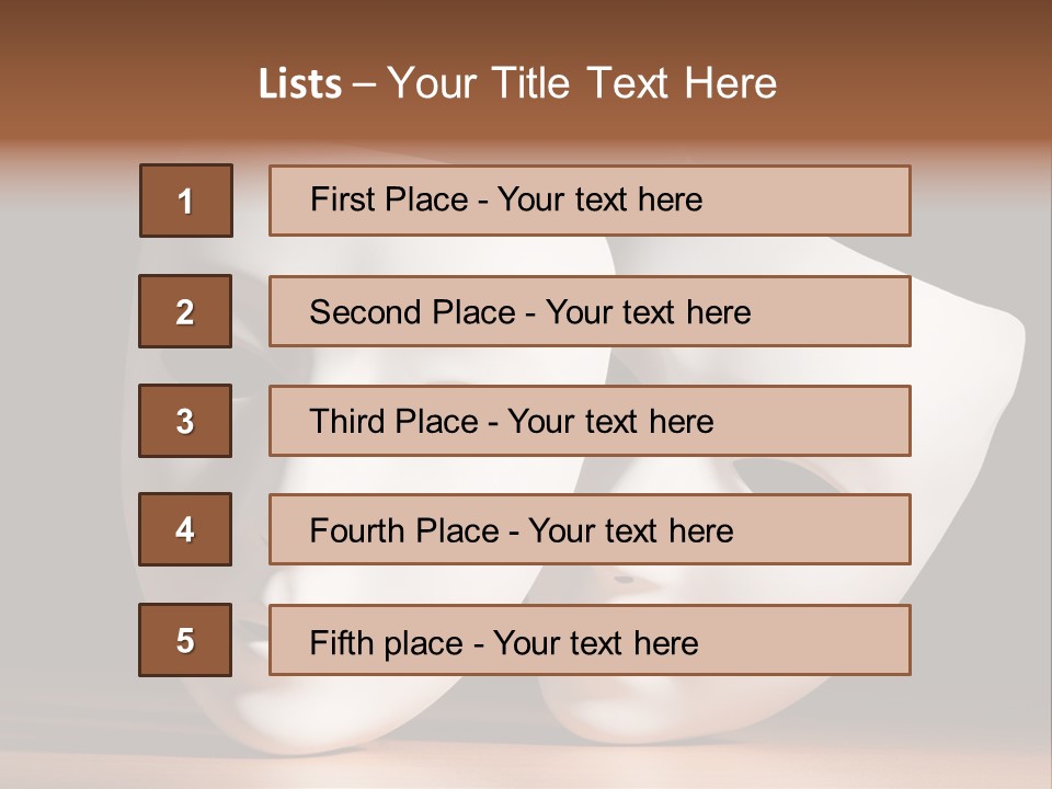 Folded Actor Cheerful PowerPoint Template