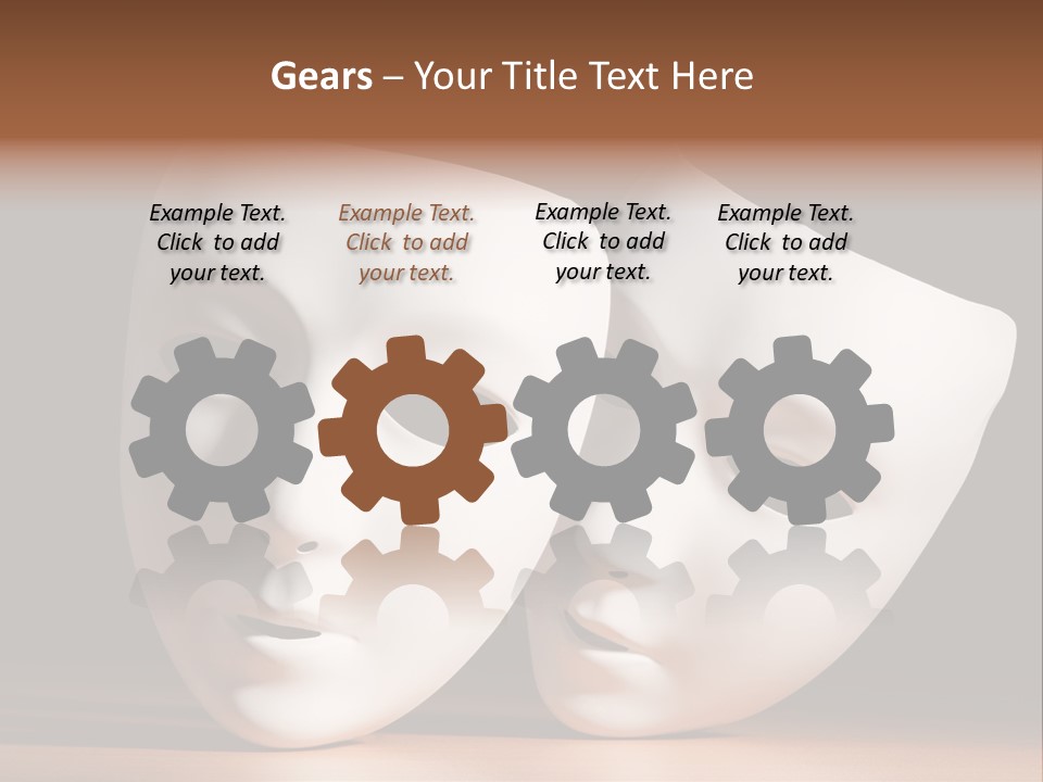 Folded Actor Cheerful PowerPoint Template