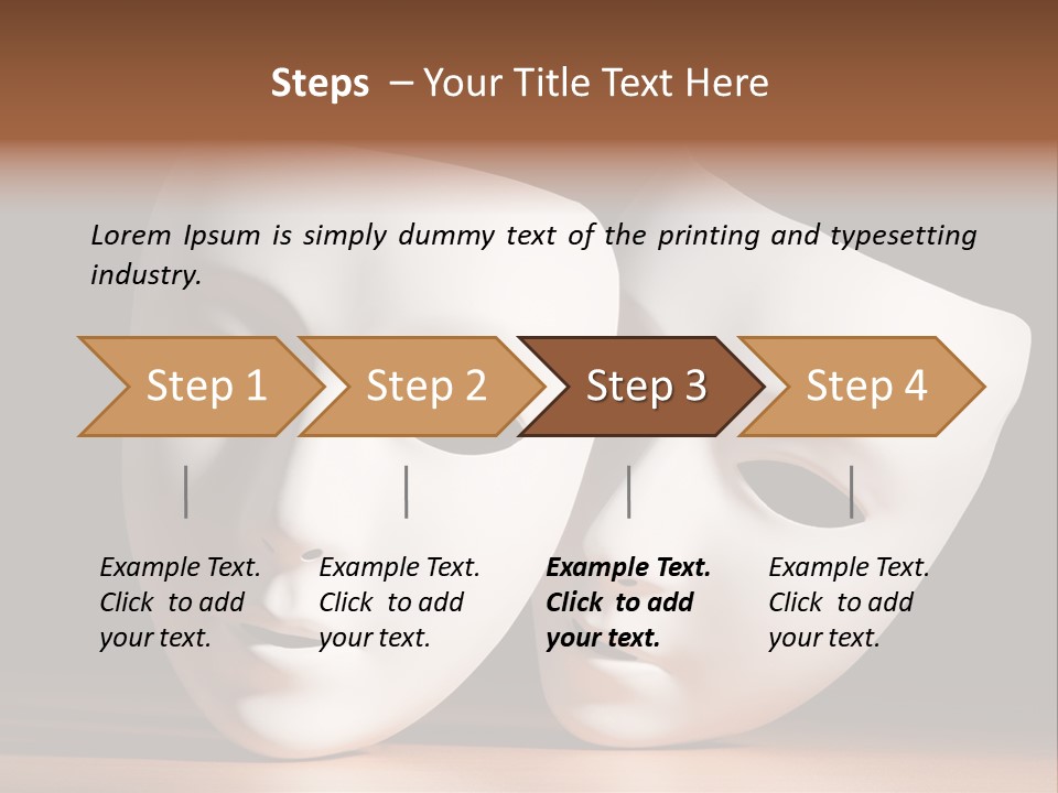 Folded Actor Cheerful PowerPoint Template
