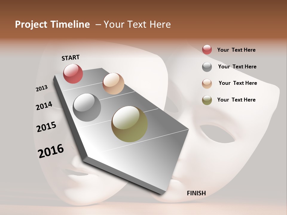 Folded Actor Cheerful PowerPoint Template