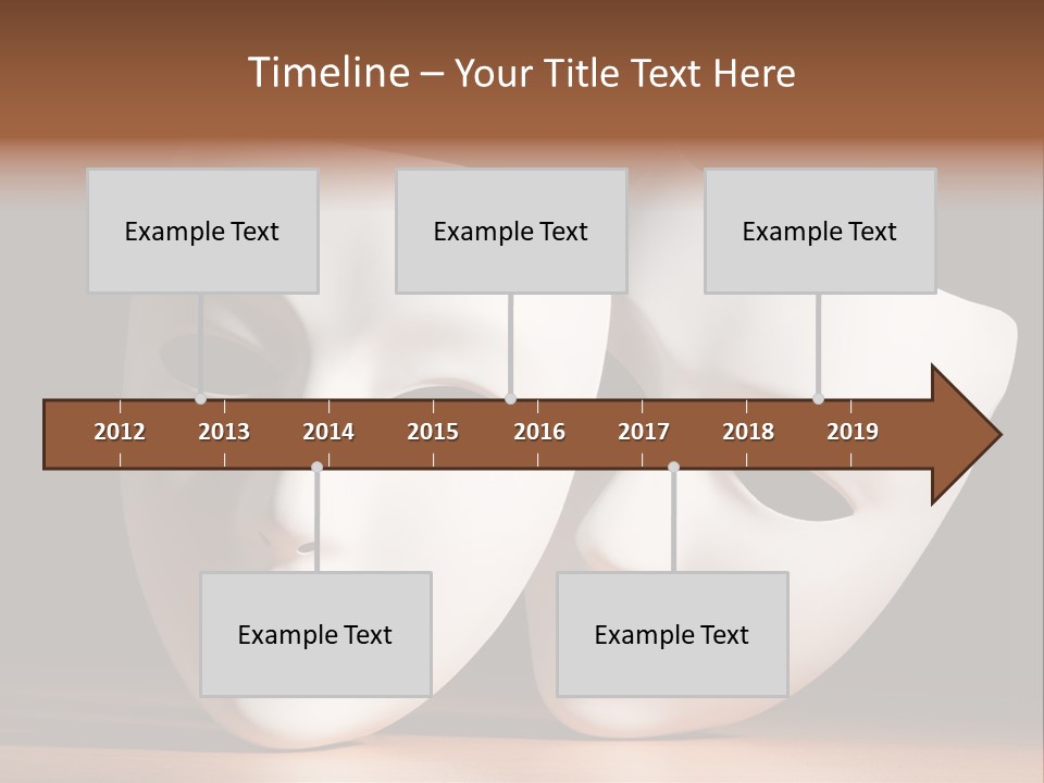 Folded Actor Cheerful PowerPoint Template