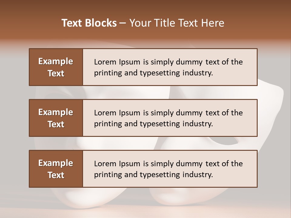 Folded Actor Cheerful PowerPoint Template