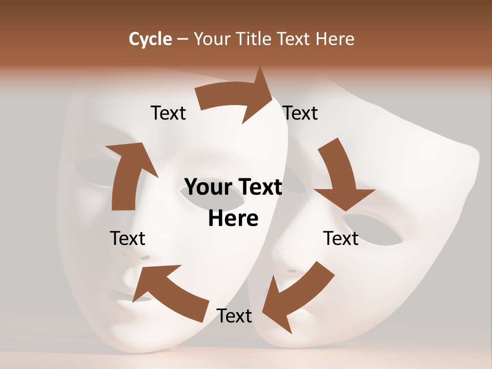 Folded Actor Cheerful PowerPoint Template