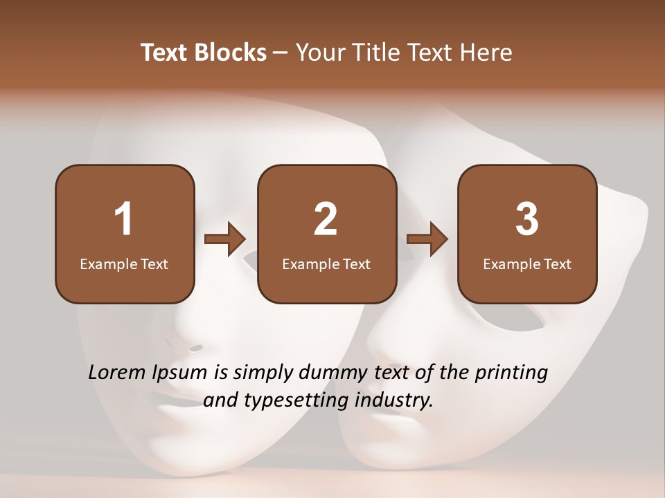 Folded Actor Cheerful PowerPoint Template