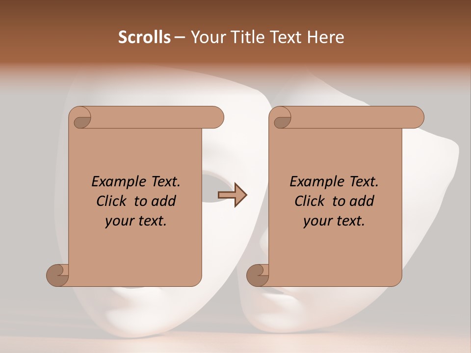 Folded Actor Cheerful PowerPoint Template