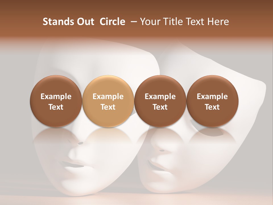 Folded Actor Cheerful PowerPoint Template