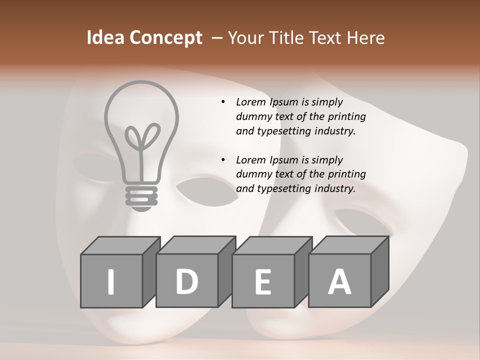 Folded Actor Cheerful PowerPoint Template