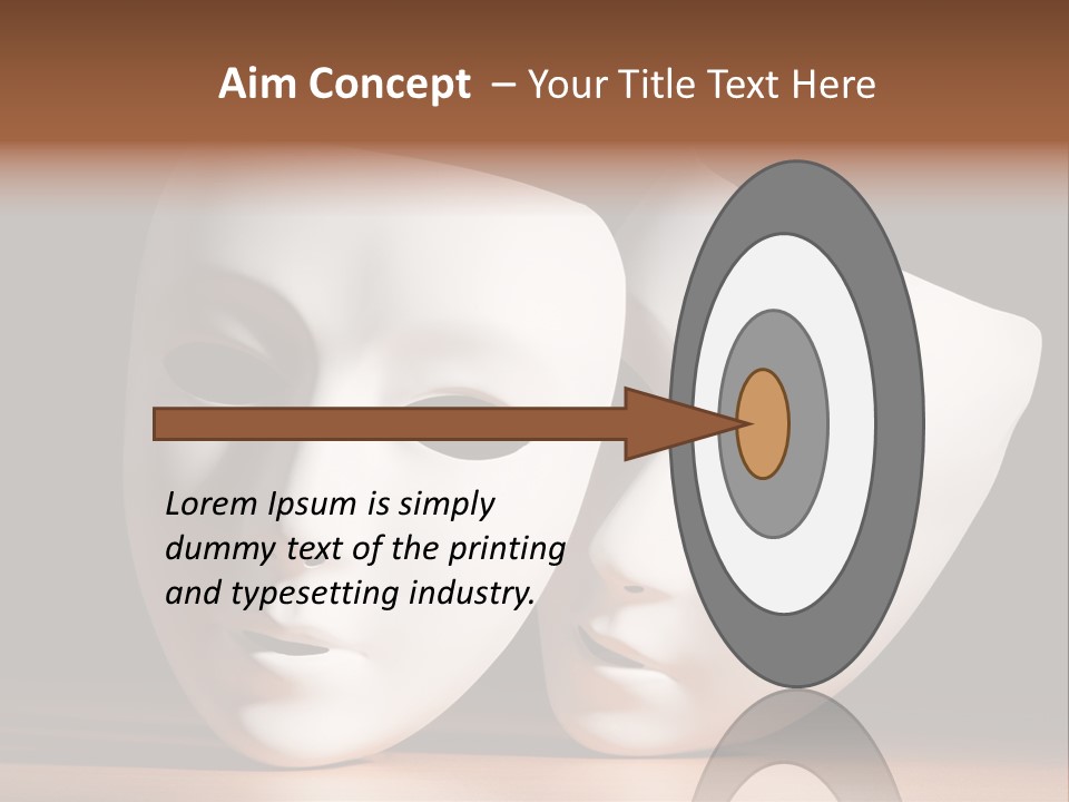 Folded Actor Cheerful PowerPoint Template