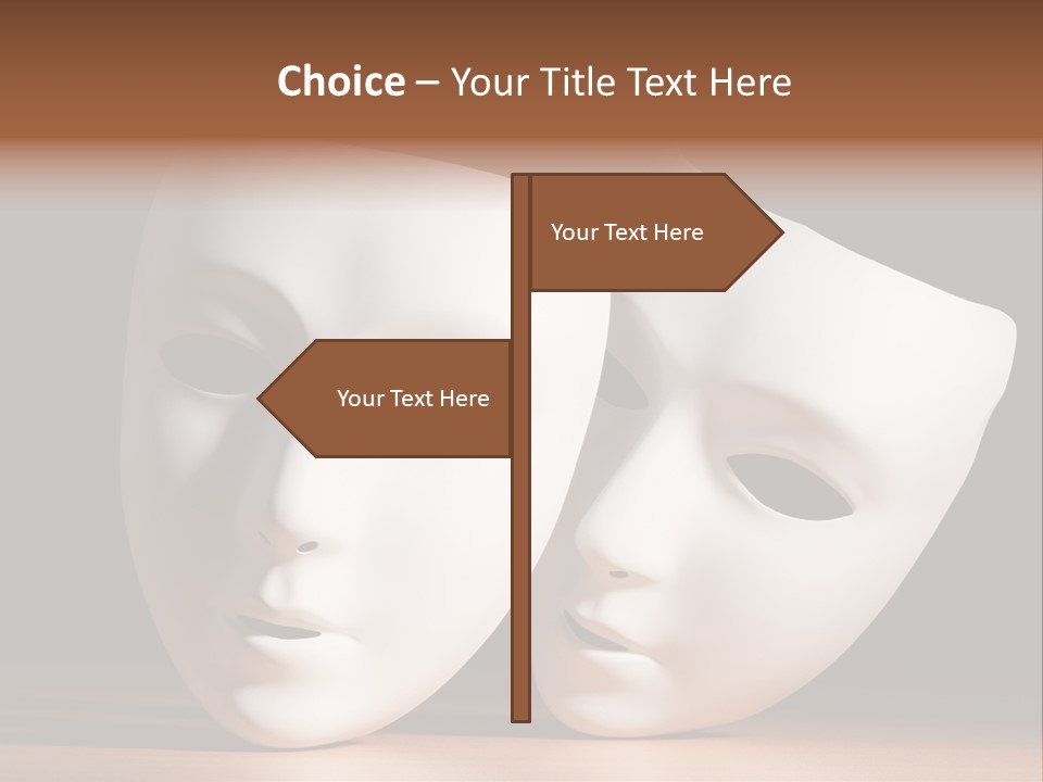 Folded Actor Cheerful PowerPoint Template