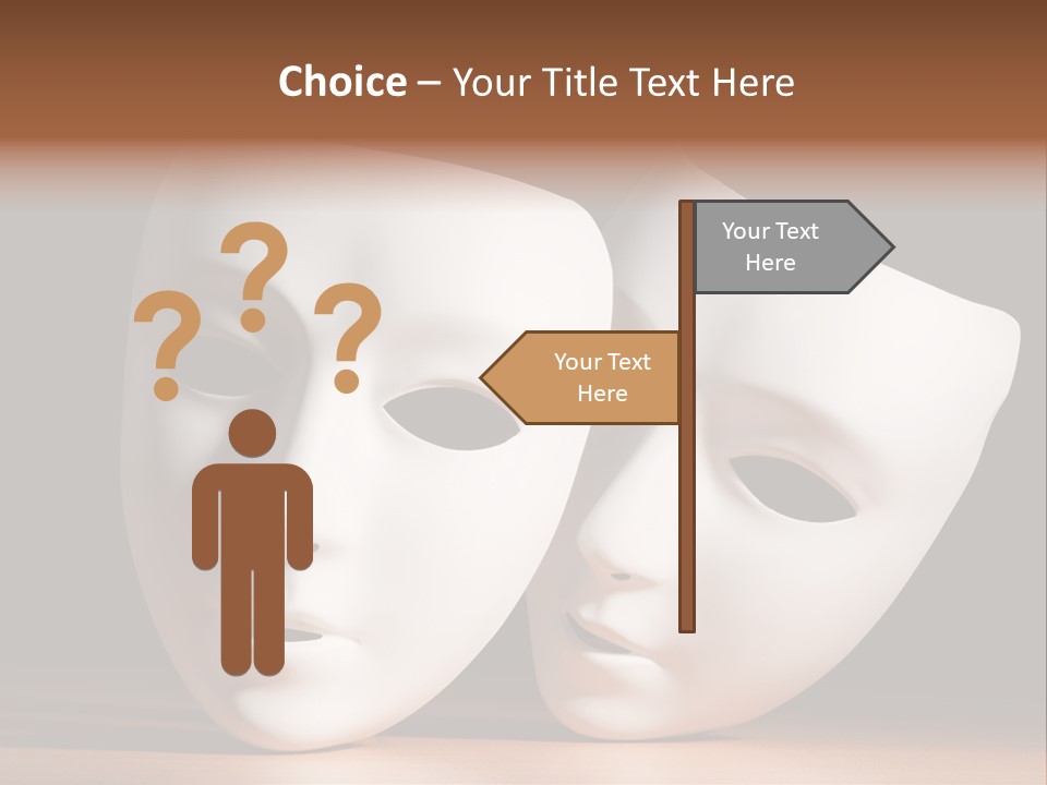 Folded Actor Cheerful PowerPoint Template