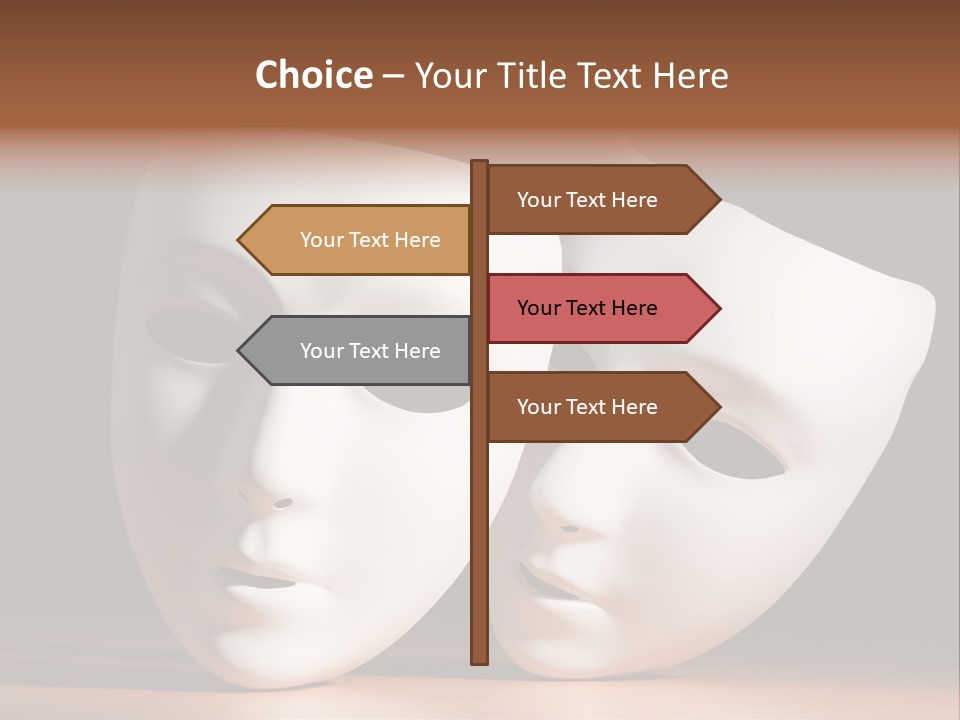 Folded Actor Cheerful PowerPoint Template