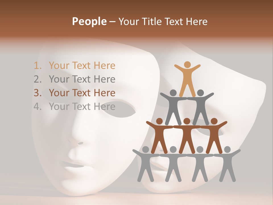 Folded Actor Cheerful PowerPoint Template