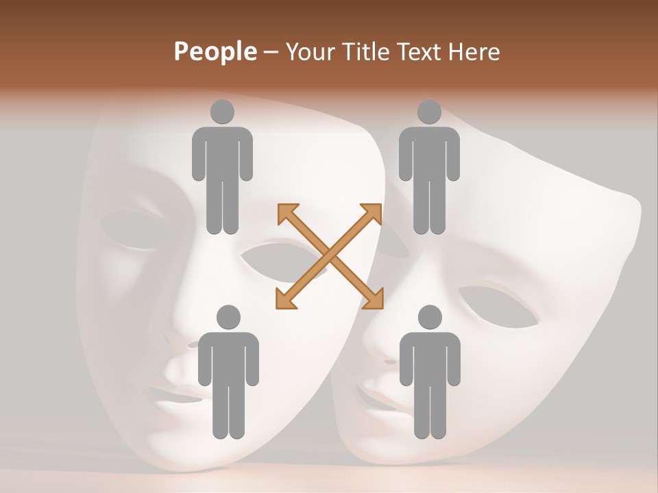 Folded Actor Cheerful PowerPoint Template