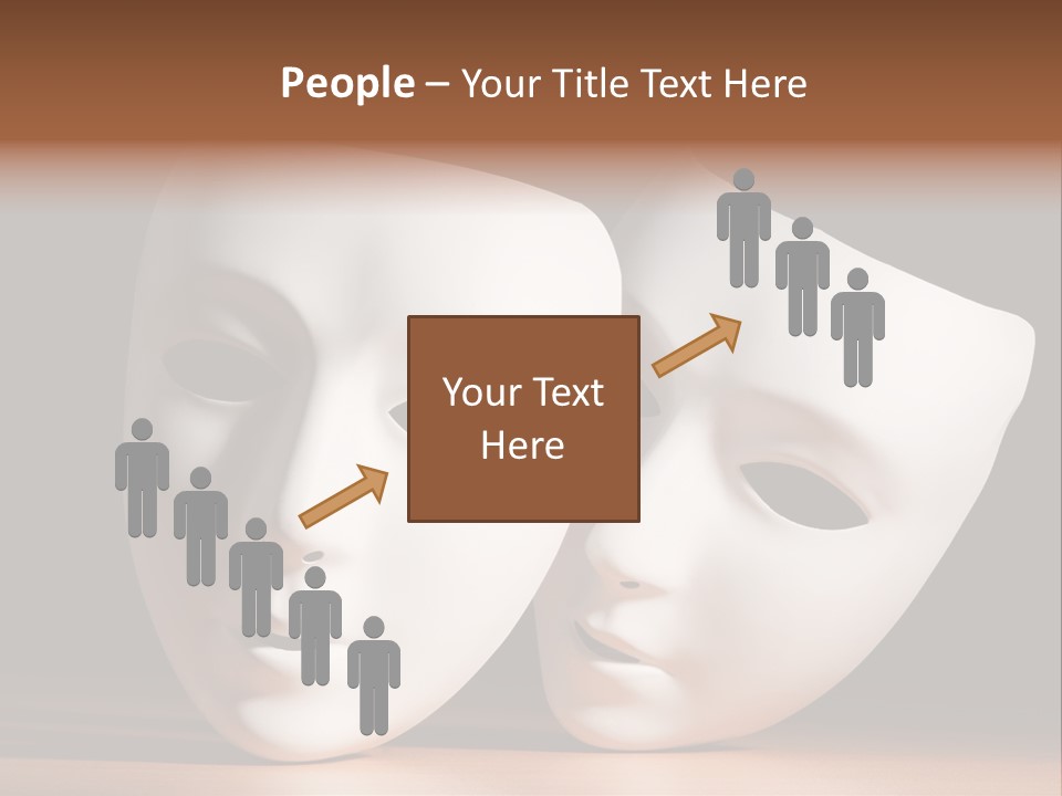 Folded Actor Cheerful PowerPoint Template