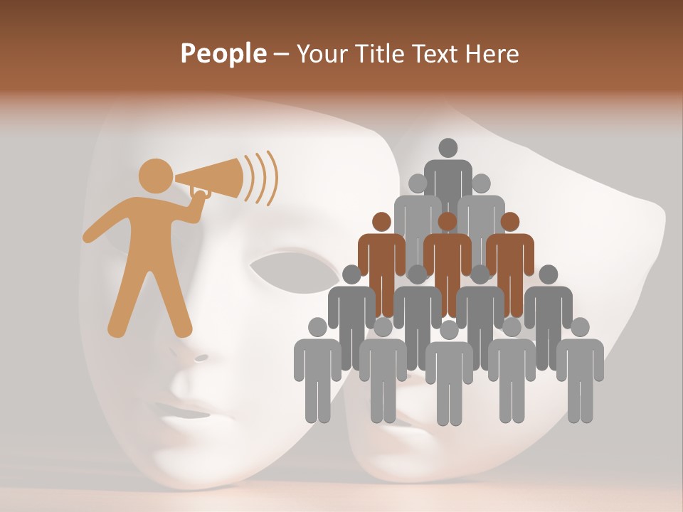 Folded Actor Cheerful PowerPoint Template