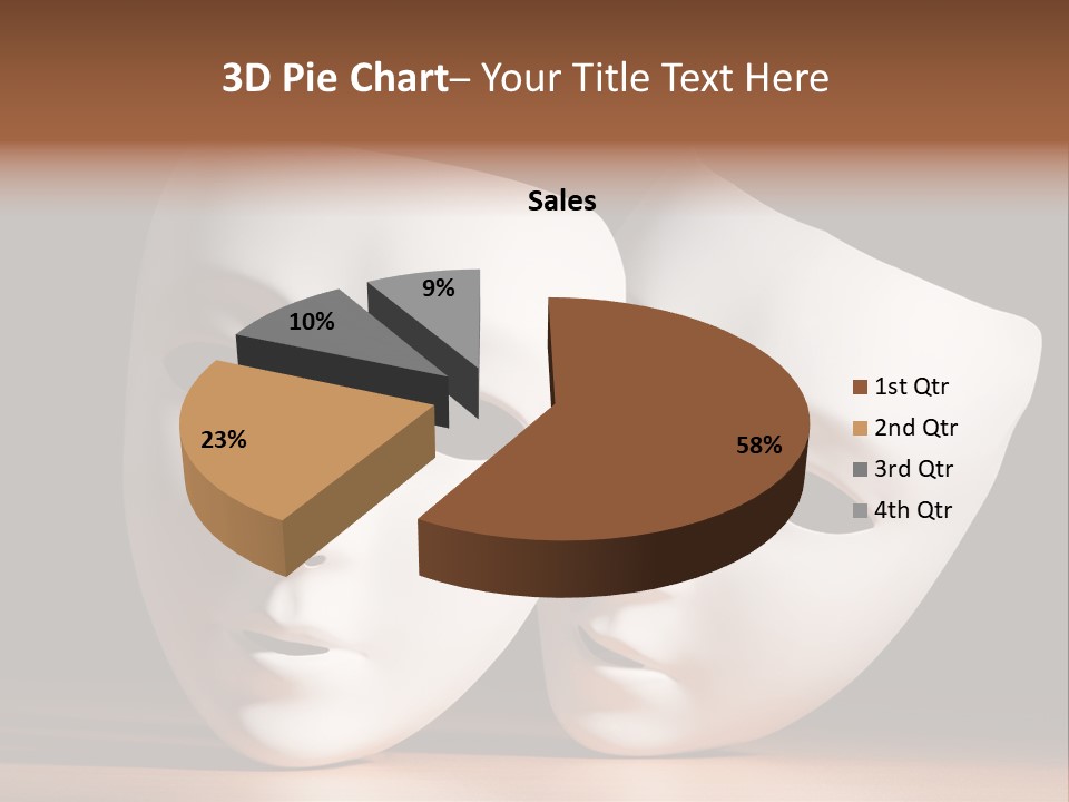 Folded Actor Cheerful PowerPoint Template