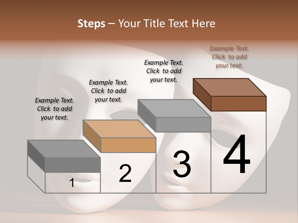 Folded Actor Cheerful PowerPoint Template