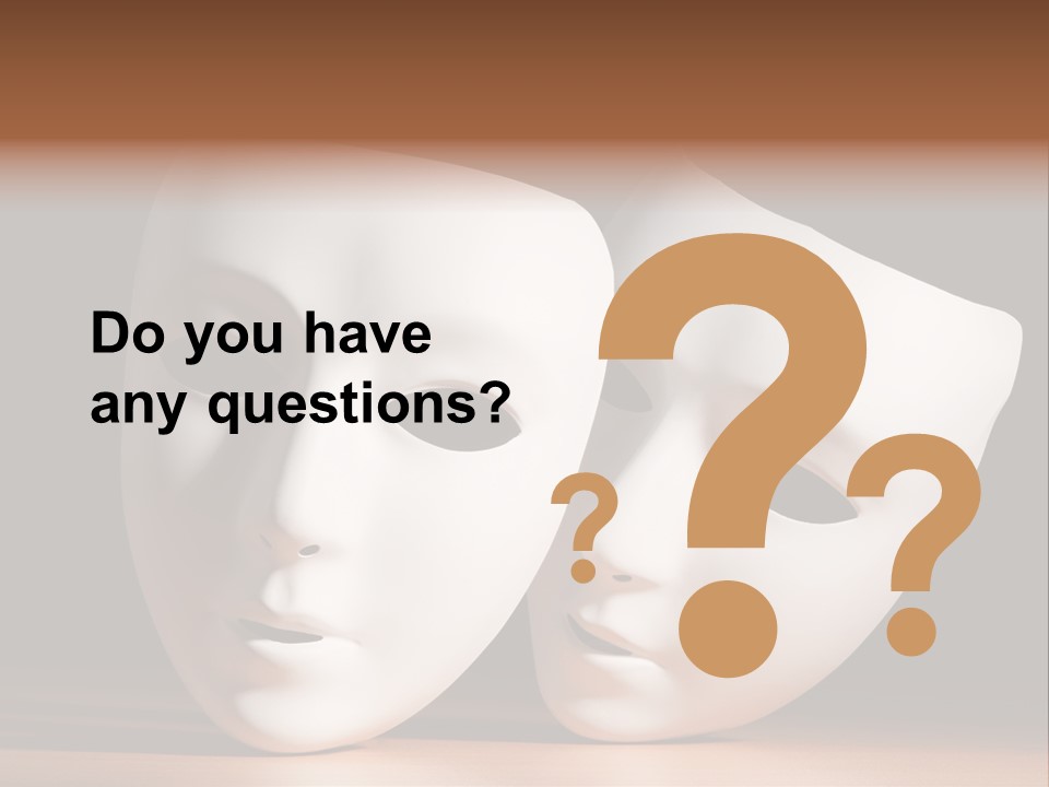 Folded Actor Cheerful PowerPoint Template