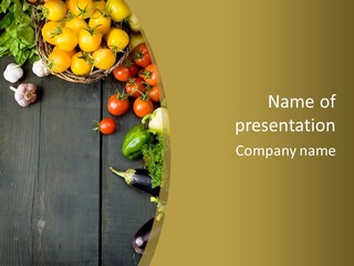 Farm Salad Background PowerPoint Template