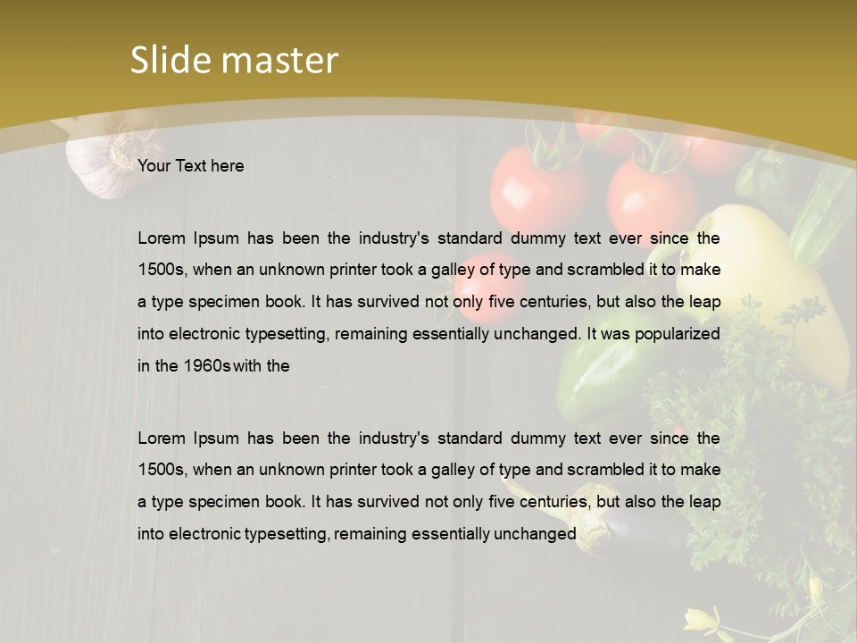 Farm Salad Background PowerPoint Template