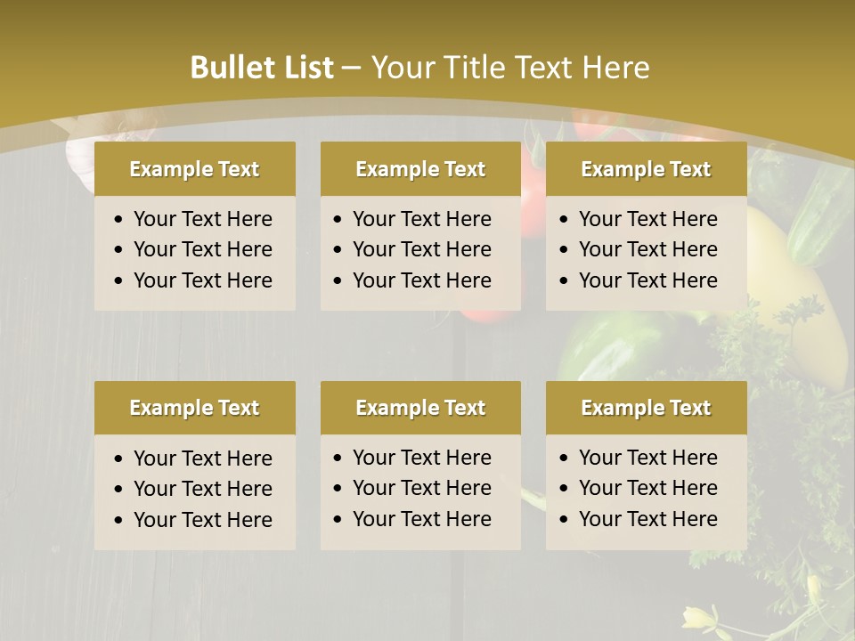 Farm Salad Background PowerPoint Template