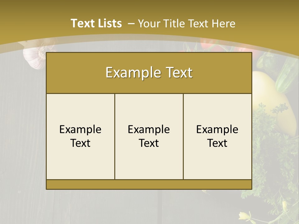 Farm Salad Background PowerPoint Template
