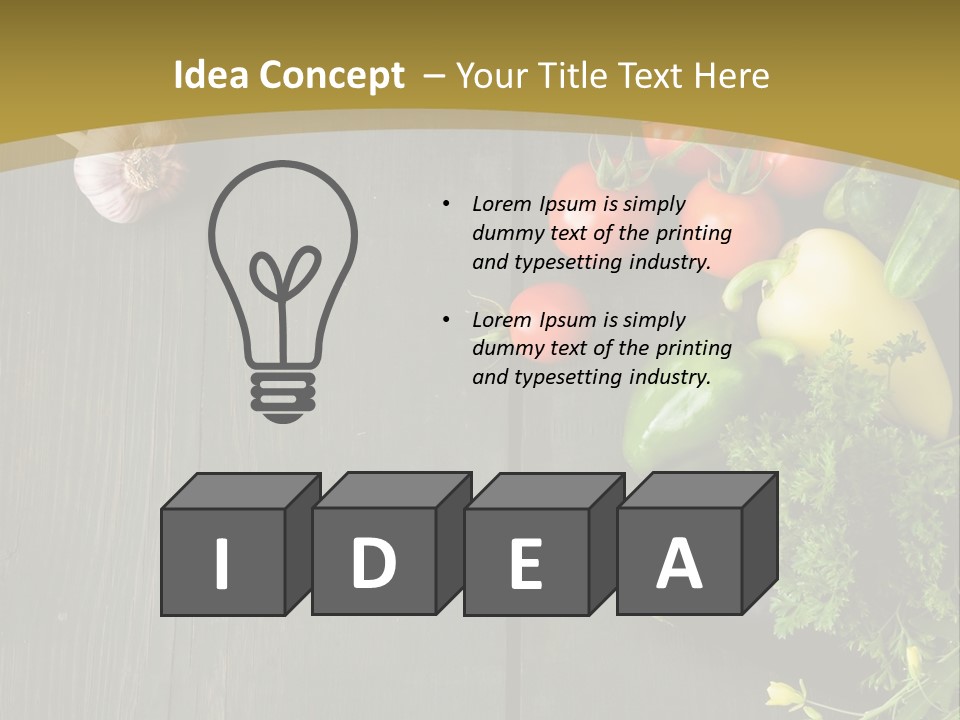 Farm Salad Background PowerPoint Template