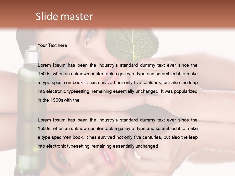 Care Natural Woman PowerPoint Template