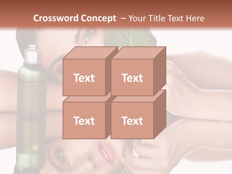 Care Natural Woman PowerPoint Template