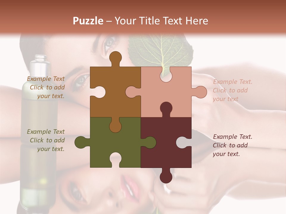 Care Natural Woman PowerPoint Template