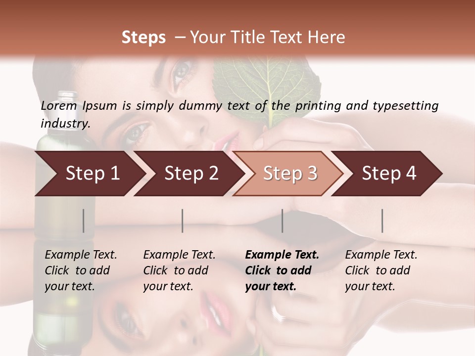 Care Natural Woman PowerPoint Template
